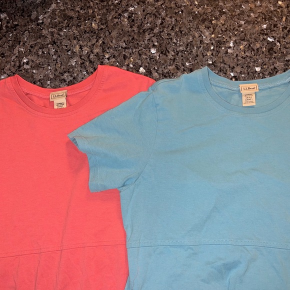 Bundle of Two L.L. Bean Dresses T-shirt style (Blue and Pink) - Picture 2 of 9